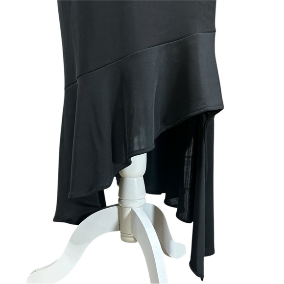 Y2K Whimsygoth Midi Dress Sm Spaghetti Straps Slinky Asymmetrical Witchy - Picture 8 of 10